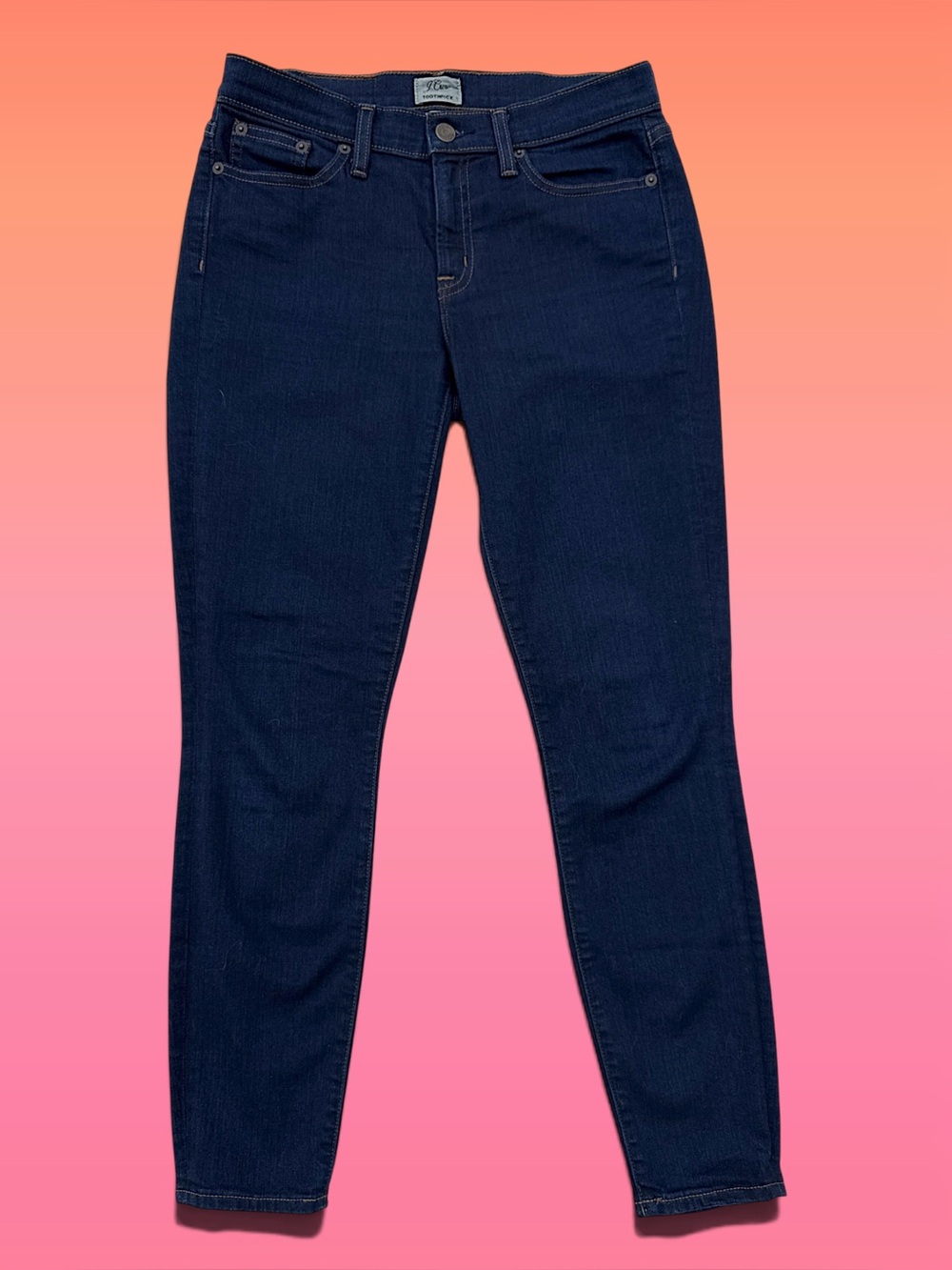 ✨J. Crew✨Toothpick Skinny Jeans in Dark Blue Denim